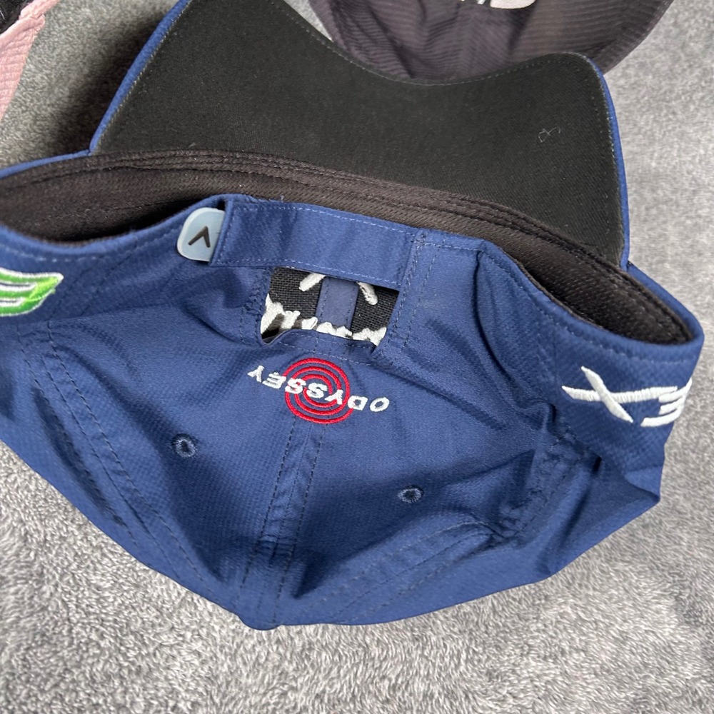 Callaway Golf Hat Bundle Set of 4 Navy Royal Blue Black Pink Adjustable Caps - Picture 8 of 15